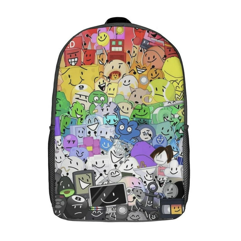 Battle for Dream Island BFDI Backpack 17 Inch Shoulder Bag Sturdy