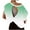 A_ Green, variant on Workout Tops for Women Open Back Short Sleeve Oversized Athletic Shirt Casual Loose Yoga Tee Trendy Gradient Color Crop Top Army Green XL