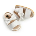 thumbnail image 5 of Kayannuo Toddler Shoes for Girls Baby Shoes Toddler Kid Baby Summer Breathable Soft Bottom Casual Non-slip Bowknot Sandals (6-9Months), 5 of 6