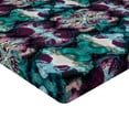 thumbnail image 4 of Ambesonne Abstract Boho Fitted Sheet, Psychedelic Hues Art, Twin XL Size, Teal Raspberry Seafoam, 4 of 5