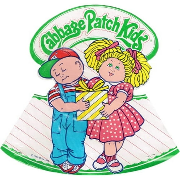 Various Cabbage Patch Kids Vintage 1983 Cone Hats, 6 Count
