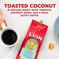 thumbnail image 3 of Lion Coffee, Toasted Coconut Flavor, Light Roast, Whole Bean, 24 Ounce Bag (Pack of Two), 3 of 7