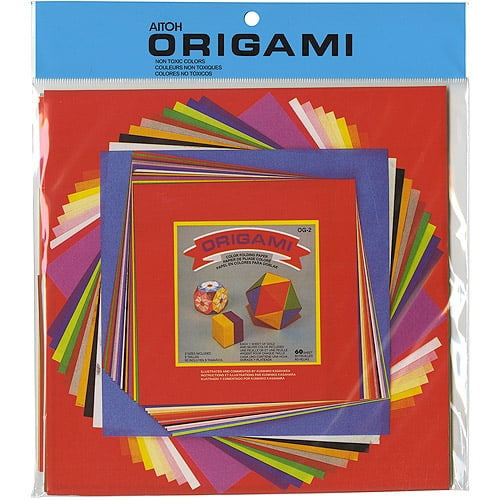 Origami Paper Set, Assorted Sizes, 60pk, Solid Colors
