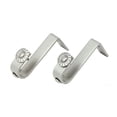 thumbnail image 2 of Rod Desyne 3/4 Pouces Nickel de Plafond Support Simple Paire Nickel Satiné 2 Pcs, 2 of 3