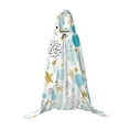 thumbnail image 7 of Honeii Gold Stars Blue Dots Pattern Print Poncho Cape, Cloak Coat, Snuggly Hooded Wearable Blanket, Hooded Cape For Teenagers,Halloween Costumes-Small, 7 of 7