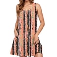 thumbnail image 2 of ZVAVZ Robe Mini Sans Manches à Volants pour Femmes Grande Taille en Liquidation à 5 $, Robe de Plage Multicolore à Imprimé Floral et Col Rond avec Poches, P, 2 of 6