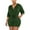 Army Green, variant on Uaswgudfs ​Shorts for Women Elegant V-Neck Romper Adjustable Drawstring Waist - Casual Social Occasion Breathable Comfort Shorts Army Green L
