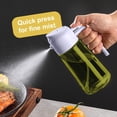 thumbnail image 2 of CXINYI 16 oz Glass Olive Oil Dispenser for Kitchen, 2 in 1 Oil Sprayer Bottle for Cooking, Salad, BBQ and Frying, Purple, 2 of 6