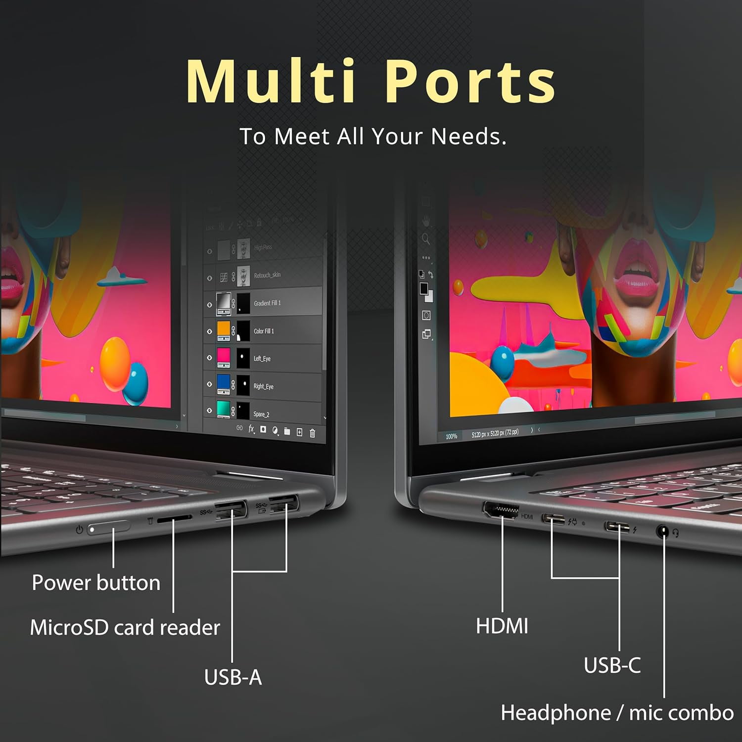 Lenovo Yoga 7i 2-in-1 16" 2K Touchscreen Laptop, Intel Ultra 7 155U, 16GB LPDDR5X, 2.28TB Storage(2TB SSD +288GB Docking Station Set), Backlit Keyboard, Fingerprint Reader, WiFi 6E, Win 11, Grey