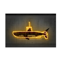 Trademark Fine Art Octavian Mielu Yellow Submarine Canvas Wall Art - 16x24