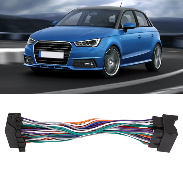 Wiring Harness, MQB Extension Cable Lossless Sound Quality Waterproof With Quadlock Connector For A1 A3 A4 A5 A6 A7
