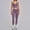 Light Purple, variant on PISONIC 2 Piece Workout Sets for Women Cross Back V Neck Tank Top Matching High Waist Leggings Gym Sets
