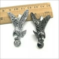 thumbnail image 4 of U8MO 1/5pcs men's eagle charms pendants Jewelry DIY accessories for necklace 48*30mm-Silver-1pc, 4 of 8