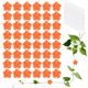 thumbnail image 1 of Uxcell 100 Pack Clips para Pared de Plantas, Clips para Plantas Trepadoras con Pegatina Acrílica para Soporte de Vides [Rosa-Naranja], 1 of 7