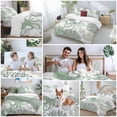 thumbnail image 6 of Green Octopus Duvet Cover Set Twin Size Coral Shell Ocean Starfish Marine Life Soft Lightweight Comforter Covers 4 Piece Bedding Set with 1 Duvet Cover 1 Bed Sheet & 2 Pillow Shams, 6 of 8