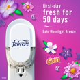 thumbnail image 3 of Febreze Plug In Air Freshener, Odor-Fighting Scented Oil Refill, Moonlight Breeze 3 Refills, 3 of 16