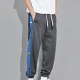 thumbnail image 3 of ZZwxWA Mens Casual Sweatpants Relaxed Fit Workout Athletic Jogger Pants Fashion Color Block Lightweight Track Pants Trouser, 3 of 6