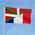 thumbnail image 2 of Aihccy Basque Country and France Flag with Brass Grommets Size - 3x5Ft, 2 of 3