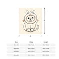thumbnail image 5 of Cute Fluffy White Animal with Lion Design - Durable Soft & Warm Flannel Blanket for Sofa Travel Bed Chair - Cozy & Adorable, 5 of 7