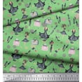thumbnail image 3 of Soimoi Green Rayon Fabric Women & Accessories Fashion Fabric Prints By Yard 56 Inch Wide, 3 of 3