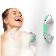thumbnail image 3 of SAFETY+BEAUTY 12in Suction Bath Grab Bar with Indicators, Balance Assist Bathroom Shower Handle (Silver/Green, Pack of 2), 3 of 7
