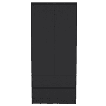 HomeRoots Three Piece Black Bedroom Set