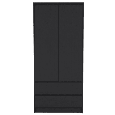 HomeRoots Three Piece Black Bedroom Set