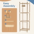 thumbnail image 3 of CONCETTA Toy Storage Organizer, Wooden Toy Holder Cage - Holds 40+ Plush Toys, Sturdy Wood & Steel Screw Construction for Toddler Room, Playroom, Bedroom, Wood, 3 of 8