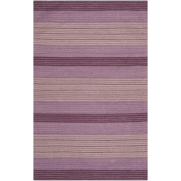 SAFAVIEH Marbella Asteria Striped Area Rug, Lilac, 5' x 8'