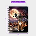 thumbnail image 5 of Spooky Halloween Night Witch Boxer Glowing Pumpkins Spiral Bound Journal Boxers Dog Lover Gifts Idea 5x7in Spiral Notebook - 12015, 5 of 5