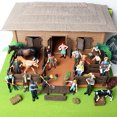 thumbnail image 4 of 17 piezas de figuras de acción de modelos de granjeros de simulación variadas, figuras de personal de granja de muñecas de PVC, juegos de juguetes educativos para niños, 4 of 5