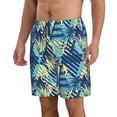 thumbnail image 2 of Balery Hawaiian Style Traje de Baño Estilo Hawaiano para Hombre, Shorts de Secado Rápido con Bolsillos-Small, 2 of 6