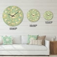 thumbnail image 4 of Designart 'Abstract Retro Pattern Design XX' Mid-Century Modern Wood Wall Clock, 4 of 5