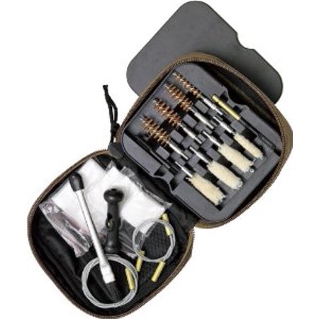 Portable Shooting Kit - AMERICAN BUFFALO PISTOL PORTABLE CLEANING KIT MOST HANDGUNS ALL CALIBERS COYOTE TAN