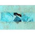 thumbnail image 1 of Ahgly Company Indoor Rectangle Abstract Light Blue Modern Area Rugs, 7' x 10', 1 of 4