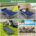thumbnail image 4 of Slsy Oversized XXL Folding Camping Cots with 3.3 Inch 2 Sided Mattress, 78"* 32" Folding Bed Cot with Carry Bag, Folding Sleeping Cot Guest Bed, 4 of 13