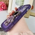 thumbnail image 5 of Compatible with iPhone 14 Pro Max Case,3D Astronaut Bracket Ring Holder Stand Cute Clear Shockproof Girly Phone Case 6.7 Inch for iPhone 14 Pro Max Design for Women Men-Purple, 5 of 11