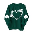 thumbnail image 1 of FAIWAD Chandails en Molleton pour Femmes de la Saint-Patrick Manches Longues Col Rond Épaule Tombante Pull Ample, 1 of 4