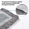 thumbnail image 5 of Loveshield Blanket Waterproof Luxury Fuzzy Soft Anti-Static Microfiber Bed Blanket for Bed Moisture Absorbing and Warm Flannel Blanket Machine Washable (Grey, 57.09 * 85.04in), 5 of 8