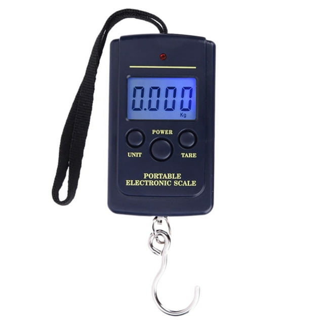 Portable Plastic Electric Digital Hanging Scale with Hook Tool Fishing Luggage Different Units Conversions