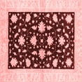 thumbnail image 1 of Ahgly Company Indoor Square Oriental Red Modern Area Rugs, 3' Square, 1 of 4