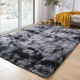 thumbnail image 3 of Area Rug for Living Room,Brochao 5ft x 8ft Ultra Shag Area Rug Fluffy Rug,Soft Fuzzy Non-Slip Carpet Mat for Home Decor,Dark Grey, 3 of 13
