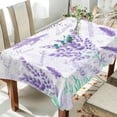 thumbnail image 3 of Coolnut Lavender Rectangle Tablecloth,Dinner Table Cover for Outdoor & Indoor Patio, Picnic, BBQ, Holiday Party 60x60In, 3 of 7