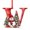 W, variant on QISIWOLE 26 Letter Flat Snowman Christmas Ornaments, 3.5in Cute Flat Christmas Tree Letter Decoration, Personalized Hanging Pendant for Indoor DIY Hanging Xmas Ornament-K