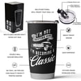 thumbnail image 2 of Birthday Gifts for Him - iTi Direct 20oz Stainless Steel Tumbler, Fathers Day Gift, Birthday Gift from Daughter, Son, Dad Tumbler, 30th, 40th, 50th, 60th, 70th, 80th (Not Old Classic), 2 of 6