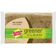 Scotch-Brite Greener Clean Non-Scratch Scrub Sponge, Natural Fiber 3 ea Pack of 7
