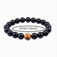 thumbnail image 3 of Ojo de tigre natural pulsera de piedras preciosas de joyería fácil de ajustar cómodo para adaptarse a la mayoría de los tamaños de muñeca., 3 of 5