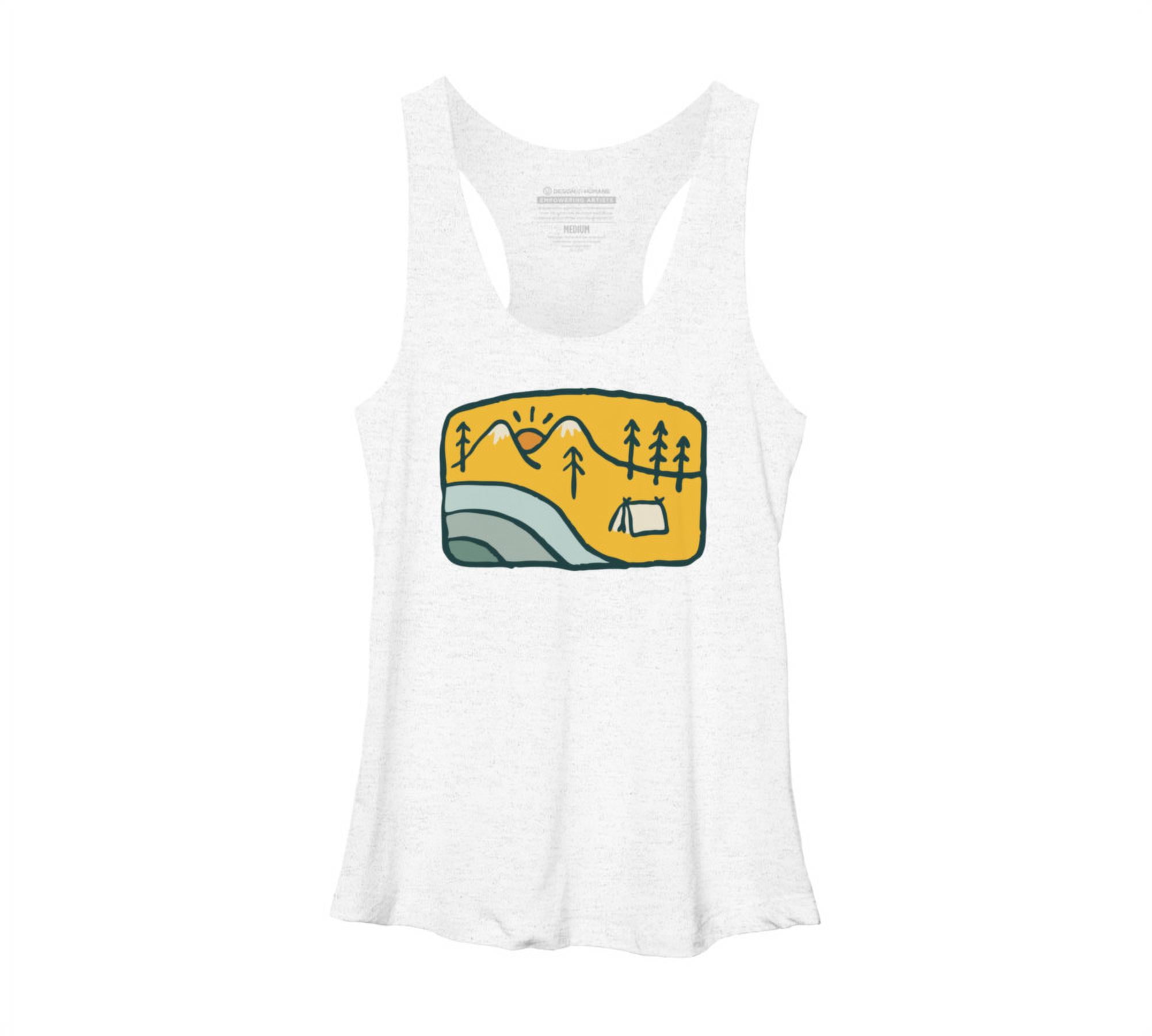 Sweet Home Womens White Heather Graphic Racerback Tank Top - Design By  Humans S - Walmart.com