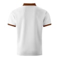 thumbnail image 5 of Awdenio Mens Tshirts Short Sleeve Casual Fashion Tee Shirts Color Block Slim Fit Golf Shirt with Pocket, 5 of 9