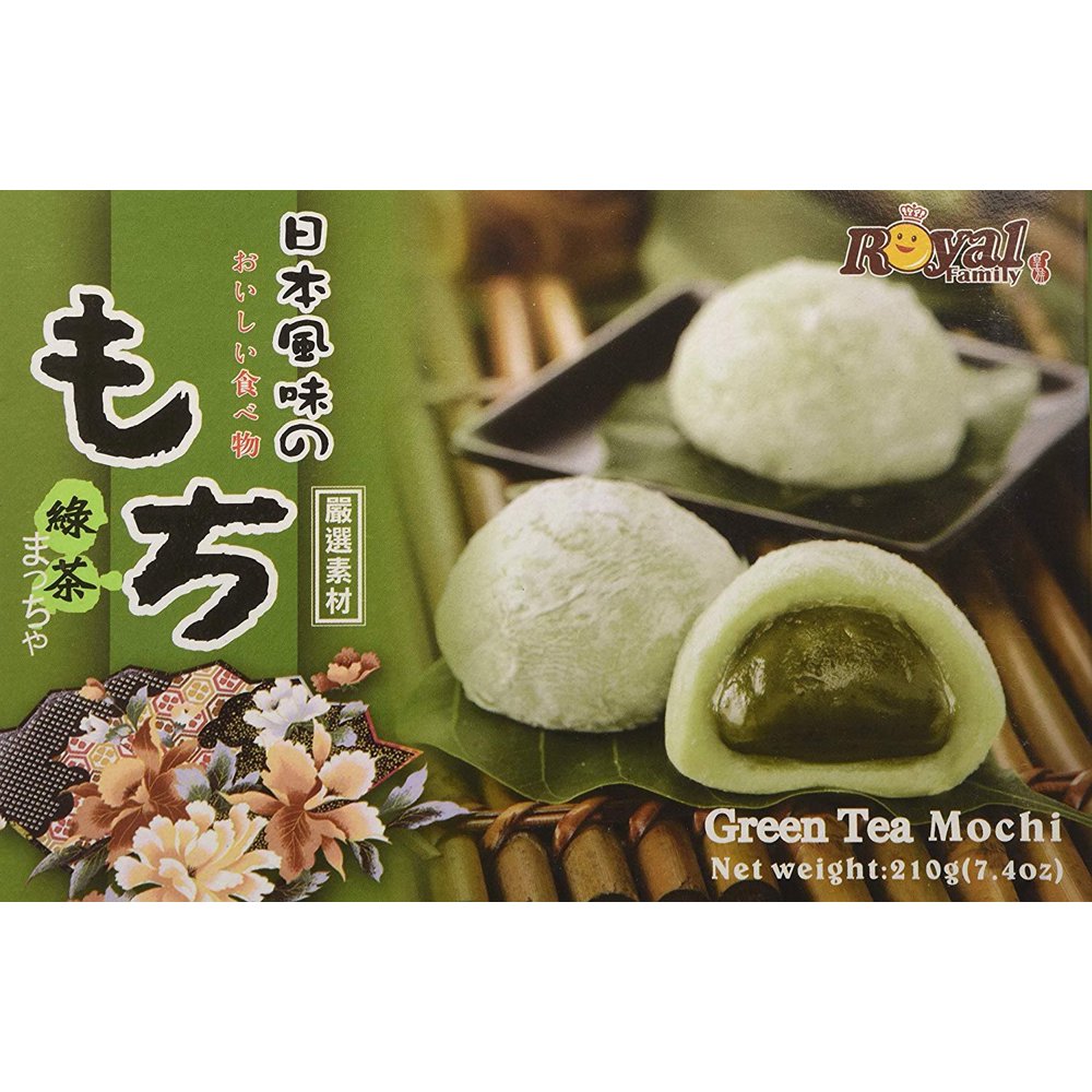 1 X Royal Family Japanese Green Tea Mochi 7.4 Oz / 210g